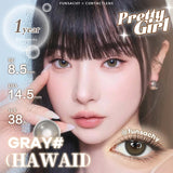 Popxstar  1Pair Natural Brown Gray Contact Lenses for Eyes Fashion Korean Eye Makeup Contacts Beautiful Pupil Yearly Cosmetics