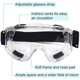 Popxstar Safety Goggle Anti Splash Dust Proof Work Lab Eyewear Eye Protection Industrial Research Safety Glasses Clear Lens