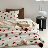 Popxstar  New Selected High Grade Sheep Rollie Loop Fleece Warm Blanket for Autumn Winter Fluffy Warmth Sofa Blankets Thicken Bed Blanket