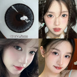 Popxstar  -2pcs/pair Gray Colored Contact Lenses for Eyes Beauty Purple Halloween Makeup Lens Natural Look Brown Blue Big Eye Lens