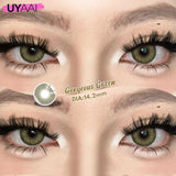 Popxstar  1Pair Fashion Big Lenses Colored Contact Lenses for Eyes Beauty Blue Eyes Lenses Natural Green Brown Grey Lens