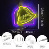 Cartel Led Lamp for Camera 3D Carved Logo Taco By Usb Bell Commercial Neon in Bars Restaurants and Shops. Sign Powered Used Big