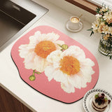 Popxstar American retro light luxury kitchen countertop drain pad, diatom mud suction pad, quick-drying washing table, sink, bar mat