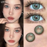 New Natural Lenses Gray Lenses 1 Pair Color Eye Contacts Blue Pupils Korean Style y2k Lenses Big Eyes Colorcon