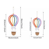 Rainbow hot air balloon Dream catcher Dreamcatcher living room bedroom children's room tassel tapestry Wall decoration pendant