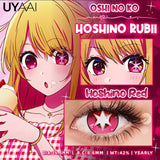 Popxstar Cosplay Anime Color Contact Lenses for Oshi No Ko Ai Ai Hoshino Rubi Ruby Akuamarin Kana Purple Lenses Red Lenses Pink Len