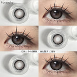 Popxstar  2Pcs New Color Colored Contact Soft Circular Lenses Beauty Pupil Brown Series Eyes Makeup Blue High Quality Softlens