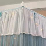 Floor-standing Mosquito Net with Frame Luxury Design Double Layer Romantic Lace Princess Style Girl Bed Room Decoration