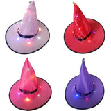 Popxstar Halloween Decoration Outdoor Hanging Lighted Glowing Witch Hat Lights String Battery  Outdoor Yard Tree Decorations