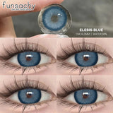 1 Pair Gray Color Contact Lenses Beautiful Pupils for Eyes Korea Fashion Brown Lenses Natural Softlens 0.00 Degree Lens