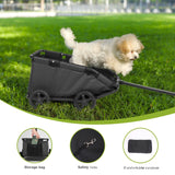 Mini Dog Stroller 4 Wheels Lightweight Portable Dog Cat Carrier Cart with Telescopic Handle Small Dog Strollers Outdoor Walking