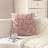 Popxstar  Solid color Shu cotton lint sofa throw pillow Modern simple living room sofa pillow Model room decorative bedside cushion