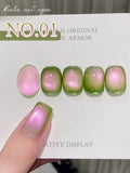 Autumn Winter Blue Black Red Glass Bead Crystal Cat Eye Gel Nail Polish New Whitening High Density Sparkling Nail