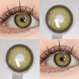 Popxstar  1pair New ARTHUR Color Contact Lenses for Eyes Green Eye Lenses Gray Contacts Fashion Cosmetic Pupils Yearly Color Eyes