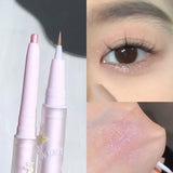 Popxstar Glitter Diamond Eyeliner Pencil Highlighter Glitter Eye Shadow Lying Silkworm Pen Makeup Beauty Female Cosmetic Korean Make Up