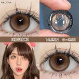 1 Pair Hot Selling Colored Contact Lense with Prescription Natural Pink Eye Lenses Yearly Use Pupils Free Shipping