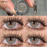 Color Contact Lenses Beauty Natural Eye Contact  Fashion Brown Lens Makeup Green Lens Yearly Beauty Gray Lens For Party