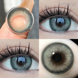 Popxstar 1 Pair Super Natural Contact Lenses for Eyes Beauty Pupil Color Lens for Myopia Eyes Yearly Use Comestic Eye Color Lens