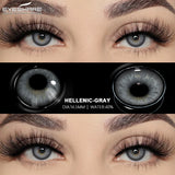 Natural Gray Contacts Colored Contact Lenses Soft Beautiful Pupil Blue Eye Contacts Yearly Colorful Lenses 2pcs/Pair