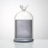 Popxstar Aromatherapy Candle Cup with Cover, Borosilicate Glass, Table Decoration, Glass Storage Bottle, Beautiful Home Decoration