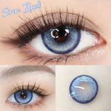 Blue Color Contact Lenses Softlens for Eyes Lenses Cosmetic Eyecontacts with Myopia Fast Shipping
