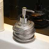 Popxstar  Ceramic Bottle Soap Dispenser Hotel Toilet Hand Wash Liquid Press Bottles Body Wash Shampoo Dispensing Shampoo Bath Gel Bottle