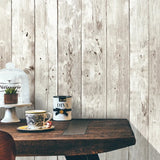 45cm Large Roll PVC Wall Sticker with Self-adhesive Aging Wood Grain Design DIY Waterproof Furniture and Home Decoration
