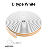 Popxstar 5m/10m Door Seal Strip Diep Self-adhesive Draft Stopper Tape Window Weather Stripping Insulation Noise Rubber Sealing Strip