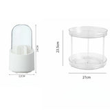 Popxstar Desktop Cosmetic Rack Rotatable Bathroom Shelf Large-capacity Perfume Aromatherapy Skin Care Product Storage Rack Organizer