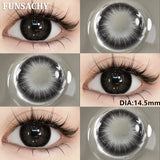 Popxstar  1 Pair Myopia 0~-8.00 Degree Color Contact Lenses for Eyes Natural Lenses with Prescription Diopter Eye Contacts Yearly