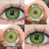 2Pcs Greeen Lenses Natural Colored Contact Lenses for Eye High Quality Blue Eyes Contacts Lens Yearly Beautiful Pupil