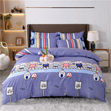Popxstar  Strawberry Bedding Set, Pink Kawaii Strawberry Duvet Cover Soft Reversible Comoforter Cover with 2 Pillowcases for Women Girls