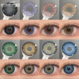 Colored Contacts Lenses Gray Brown Lens Naturally Blue Eye Makeup Lens Cosmetics Contact Yearly Green Beautiful Pupils