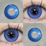 Popxstar  2pcs/pair New Cosplay Contact Lenses for Eyes Makeup Pupils Cosmetics Blue Eye Color Lenses for Myopia Lens 14.2/14.5mm