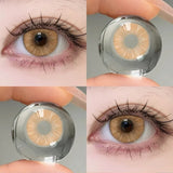 Popxstar  1 Pair Color Contact Lenses For Eyes Natural Gray Blue Beautiful Pupil Soft Natural Accessories Yearly Cosmetic Pupils