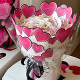 Popxstar 10PCS Love Flower Wrapping Paper Rose Flower Packaging Bag Valentine's Day Gift Flower Shop Floral Packaging Materials