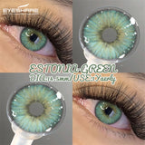 Lenses Colored Contact Lenses with Degree Natural Gray Brown Prescription Lens Yearly Fashion Blue Eye Contact