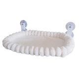 Fur Cat Hammock Foldable Hanging Cats Bed for Balcony Warm Strong Suction Cup Sum Rooms Cat Bed Window