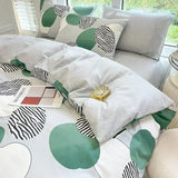 Popxstar  High-quality Home Pure Cotton Bedding Set 100% Cotton Skin-friendly Queen Duvet Cover Set with Sheets Comforter Cover Pillowcase