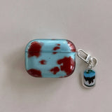 Popxstar  Cartoon Cute Amber Blue Clear Soft Earphone Case For AirPods 4nd Air Pods 3 Pro 2 With Keychain Fall Prevention Protective Cover