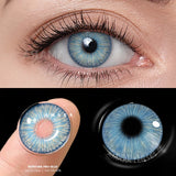 Popxstar  1Pair Contact Lenses For Eyes Color Natural Blue Brown  Beauty Yearly Cosmetic Contacts Eyes Makeup Eye Contacts Lens