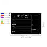 Popxstar Magnets Acrylic Rewritable Message Board Dry Erase Calendar Refrigerator Sticker Home Decor Kitchen Accessories