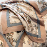 Popxstar  Premium 1000TC Egyptian Cotton Chinese Style Flowers Bird Print Luxury Bedding Set Duvet Cover Flat/Fitted Bed Sheet Pillowcases