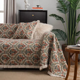 Multifunction Soft Sofa Towel Anti Cat Scratch Jacquard Thick Colored Flower Thick Sofa Cover for Living Room Sofa Blanket