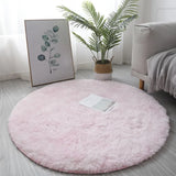 Popxstar Super Soft Plush Round Rug Mat Fluffy White Carpets For Living Room Home Decor Bedroom Kid Room Decoration Salon Thick Pile Rug