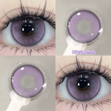Popxstar 2PCS Halloween Myopia Contact Lenses Cosplay Colored Contact Lenses Prescription Lens Natural Pupils Eye Color Lenses