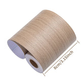 Popxstar 1 Roll Thickened Imitation Wood Grain Skirting Wall Stickers, Self-adhesive Living Room Bedroom Wall Corner Decoration