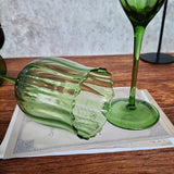 Popxstar  1Pcs Vintage Green Champagne Glass Home Party Goblets Red Wine Cup Wave Pattern White Wine Flute Whisky Cup For Party Wedding