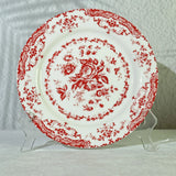 Popxstar 8/10in Vintage French Rose Ceramic Dinner Plate for Household Use Pasta Salad Dim Sum Western Dinner Plate Home Art Tableware