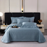 Popxstar  Luxury 1000TC Egyptian Cotton Quilted Bedspread, Queen King Size, Bed Cover, Mattress Topper Coverlet, Bed Sheet, Pillowcases